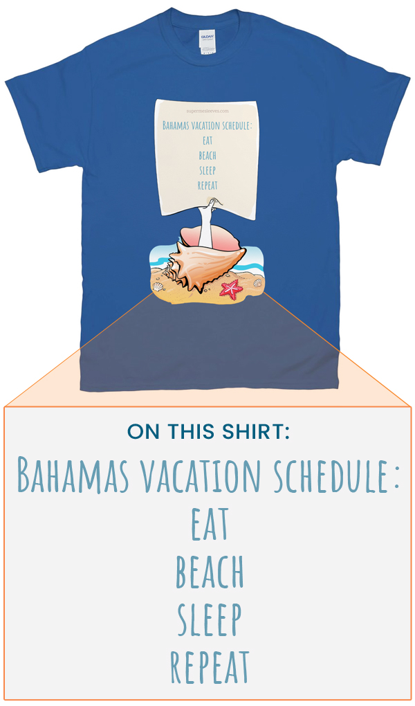 Bahamas Beach - Vacation Schedule
