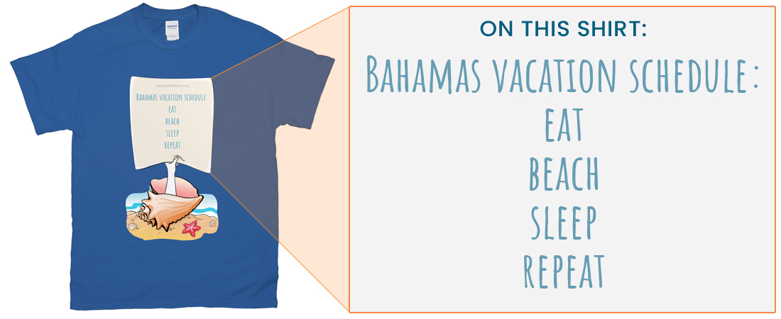 Bahamas Beach - Vacation Schedule